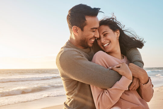 laughing and happy couples