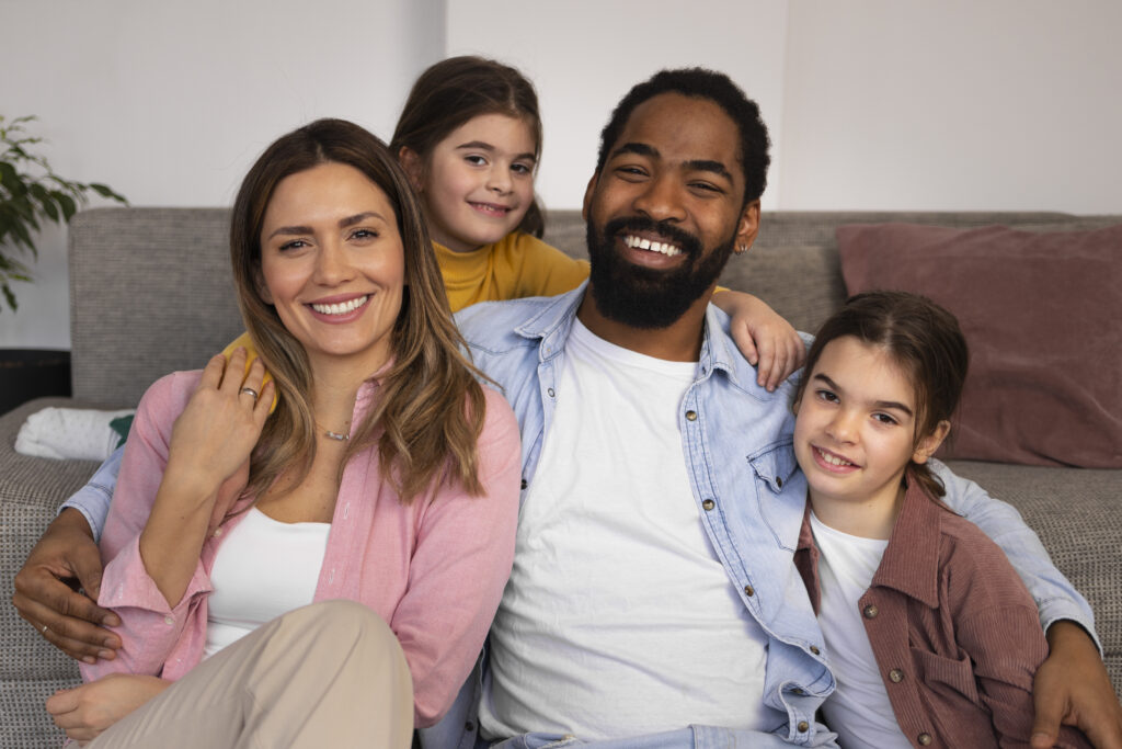 Happy Parent with kids
